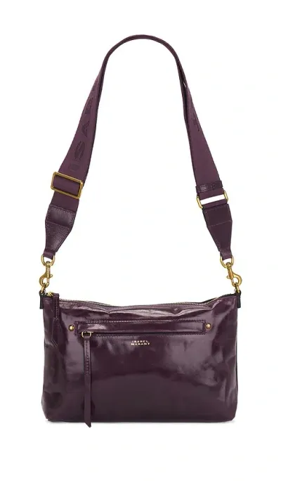 Isabel Marant Nessah Bag In Dark Plum