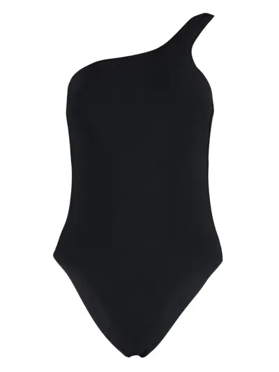 Isabel Marant One-shoulder Open-back Bodysuit In Black