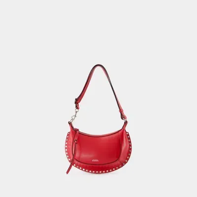 Isabel Marant Oskan Moon Gd Crossbody In Red