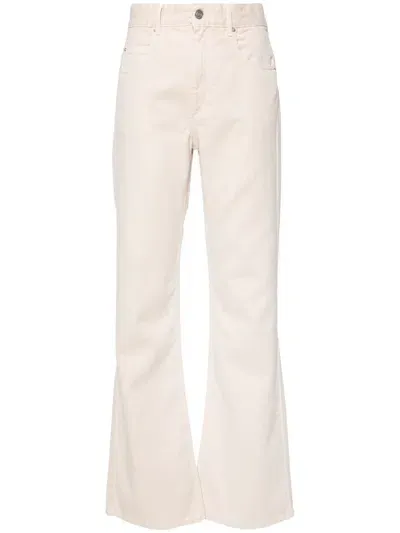 Isabel Marant Belvira High-rise Bootcut Jeans In Beige