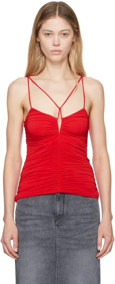 Isabel Marant Red Leila Camisole In 70rd Red