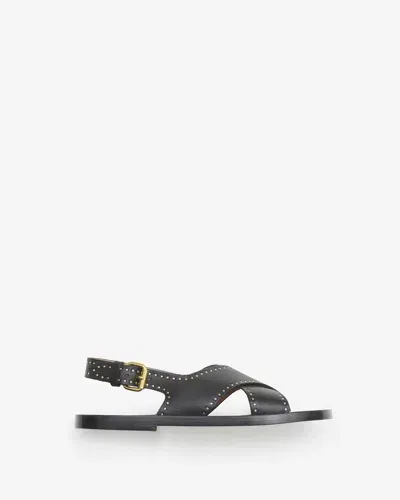 Isabel Marant Sandalen Jane Mit Nieten In Schwarz