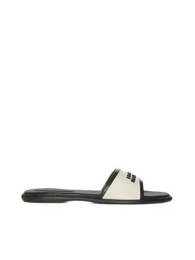 Isabel Marant Sandals In Ecru Black