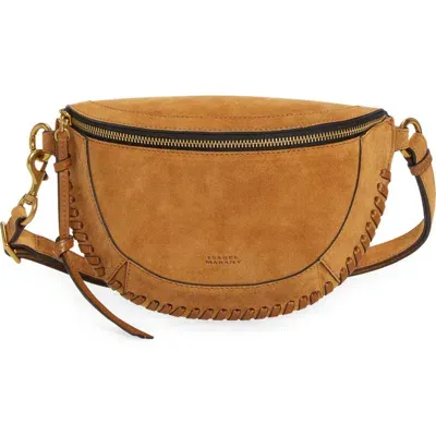 Isabel Marant Skano Suede Crossbody Bag In Cognac