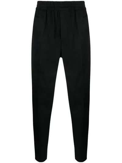 Isabel Marant Straight-leg Cotton Trousers In Black