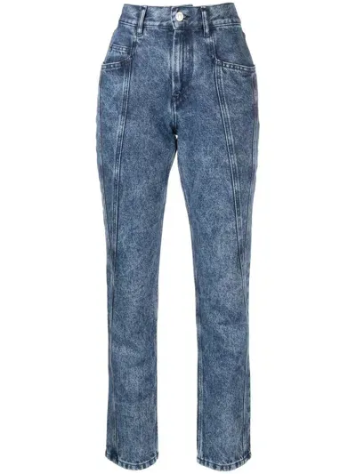 Isabel Marant Straight-leg Cropped Jeans In Blau