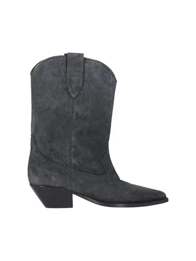 Isabel Marant Duerto Suede Boot In Black  