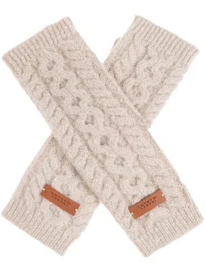 Isabel Marant Treva Gloves In Neutrals