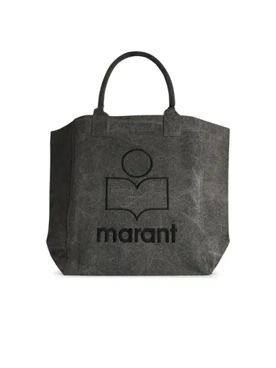 Isabel Marant Venky Grey Cotton Bag In Gray