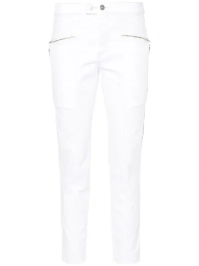 Isabel Marant Logo-patch Skinny Jeans In White