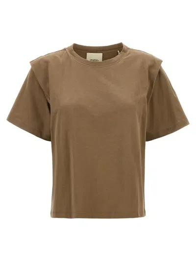 Isabel Marant Zelitos T-shirt In Brown