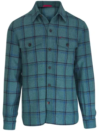 Isaia Check-pattern Shirt In Multi