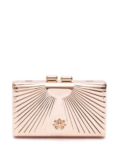 Isla Deluxe Tassel-detail Clutch In Gold