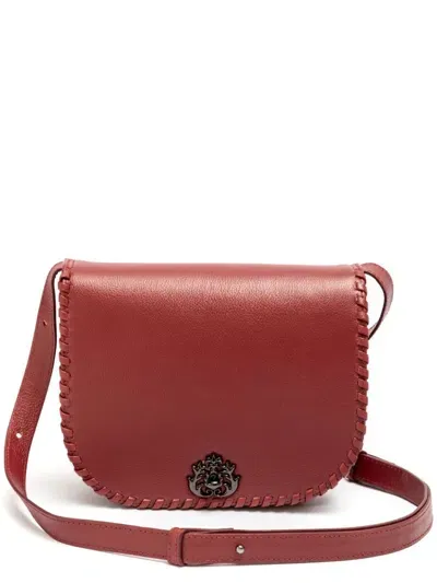 Isla New Camille Leather Shoulder Bag In Red