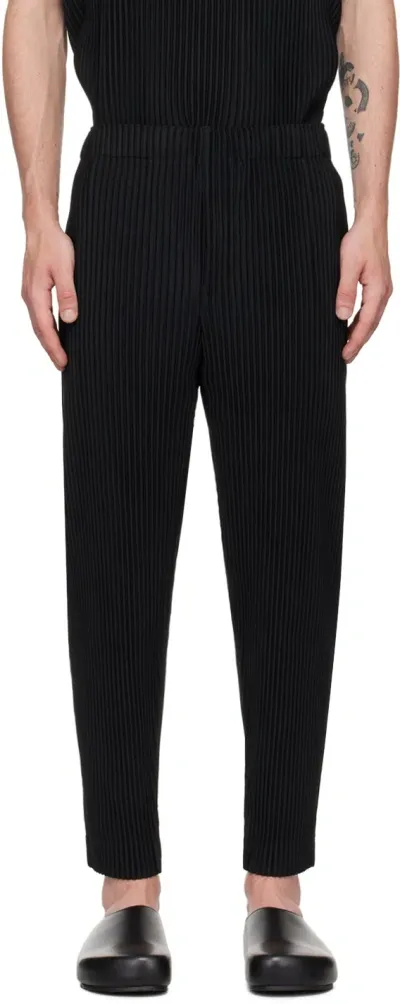 Issey Miyake Black Monthly Color August Trousers In 15-black