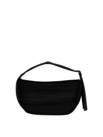 Issey Miyake Half Moon Handbag In Black