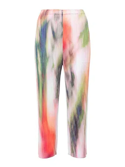 Issey Miyake Casual Trousers In Multicolour