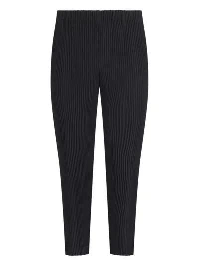 Issey Miyake Homme Plisse  Pleated Trousers In Black