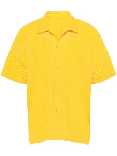 Issey Miyake Mc July Shirt In Yellow