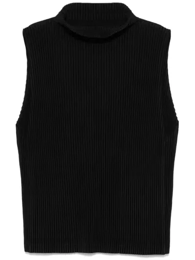 Issey Miyake Mc October Vest In Black