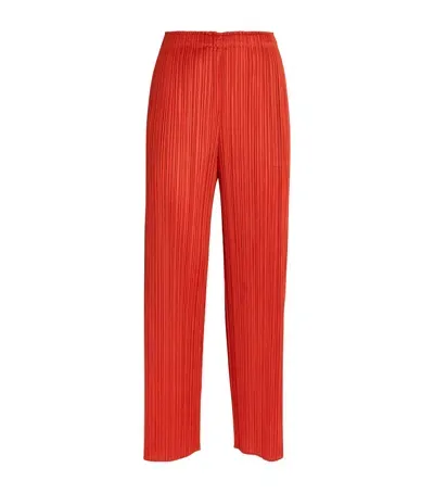 Issey Miyake Monthly Colors April Wide-leg Trousers In Red