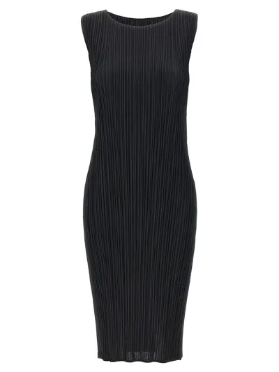 Issey Miyake Black Monthly Colors July Midi Dress