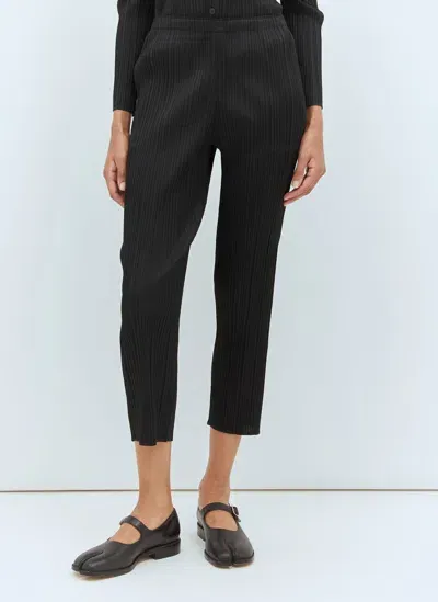 Issey Miyake Pleated Pants In Black