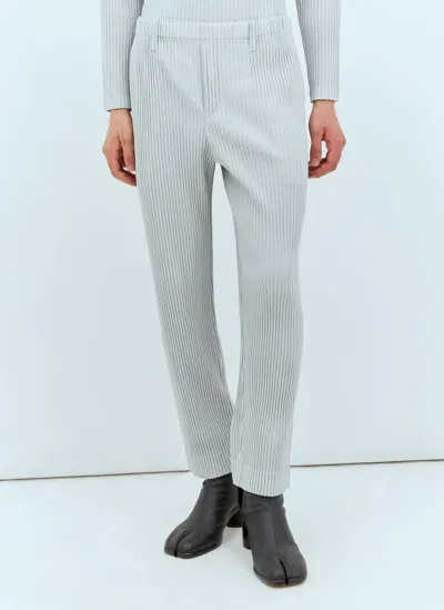 Issey Miyake Pleated Pants In Grey