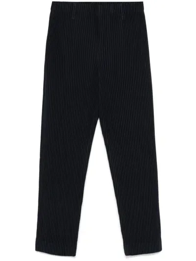 Issey Miyake Pleated Trousers In Blue