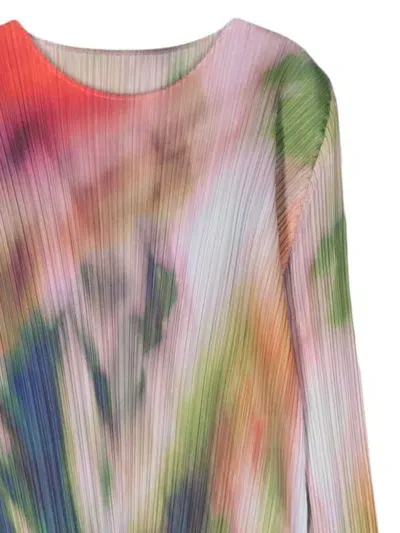 Issey Miyake Turnip & Spinach Top In Multicolour