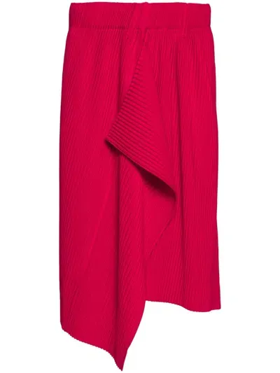 Issey Miyake Plissé Skirt In Pink