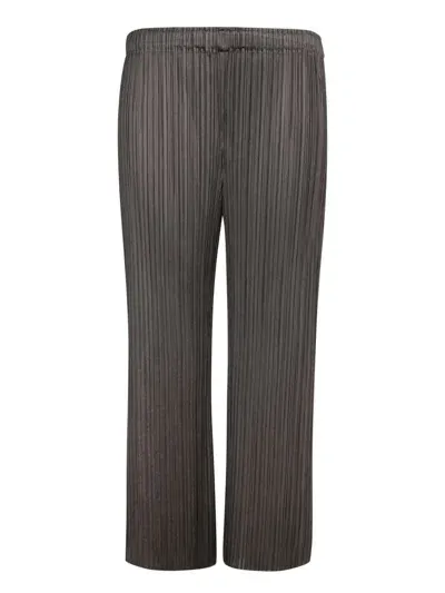 Issey Miyake Trousers In Brown