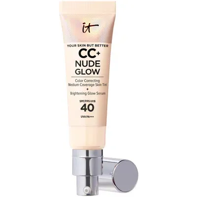 It Cosmetics Cc+ And Nude Glow Lightweight Foundation And Glow Serum With Spf40 32ml (various Shades) - Fair In Fair 