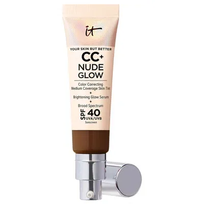 It Cosmetics Cc+ And Nude Glow Lightweight Foundation And Glow Serum With Spf40 32ml (various Shades) - Neutral D In Neutral Deep