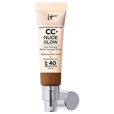 It Cosmetics Cc+ And Nude Glow Lightweight Foundation And Glow Serum With Spf40 32ml (various Shades) - Neutral R In Neutral Rich