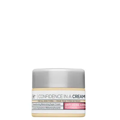 It Cosmetics Confidence In A Cream Anti-aging Hydrating Moisturizer Travel Size 15ml In White