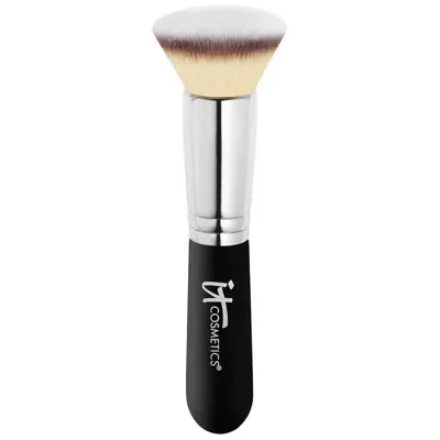 It Cosmetics Heavenly Luxe Flat Top Buffing Foundation Brush #6 In White