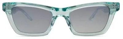 Italia Independent Audacia Sunglasses In Transparent Aqua