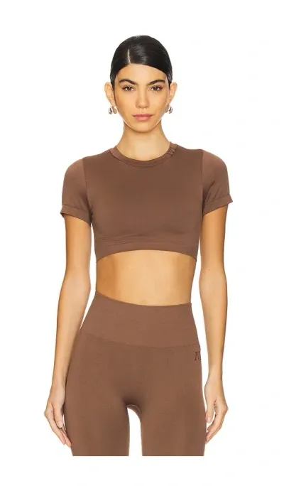 Ivl Collective Seamless T-shirt Bra In Brown