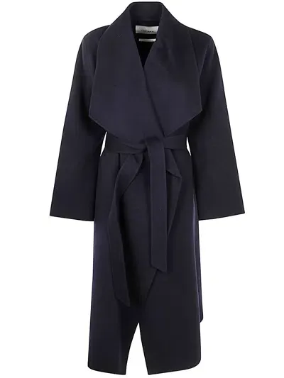 Ivy & Oak Carrie Rose Double Face Bathrobe Coat In Blue