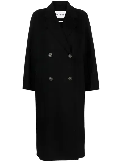 Ivy & Oak Clara Double Breasted Oversize Coat In Black