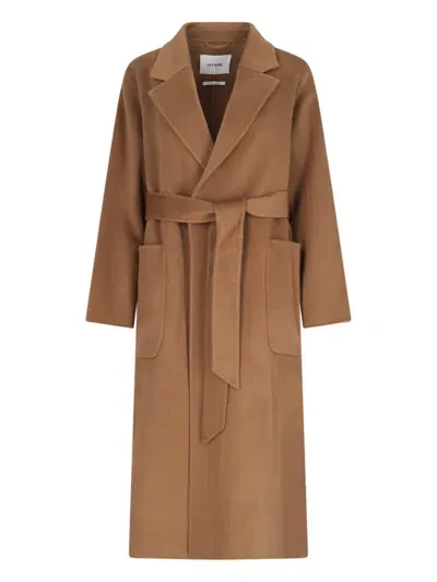 Ivy & Oak Celia Edie Hooded Coat In Brown