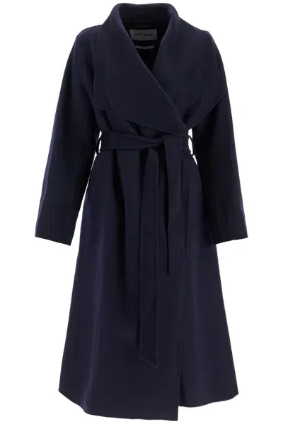 Ivy & Oak Wool Coat By Carrie Rose In Blue