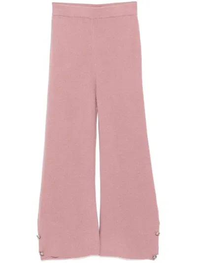 Izaak Azanei Cropped Trousers In Rosa