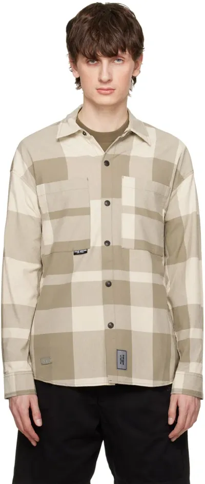 Izzue Beige Check Shirt In Bgt