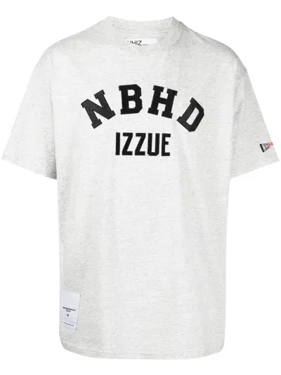 Izzue Cotton Logo-print T-shirt In Grey