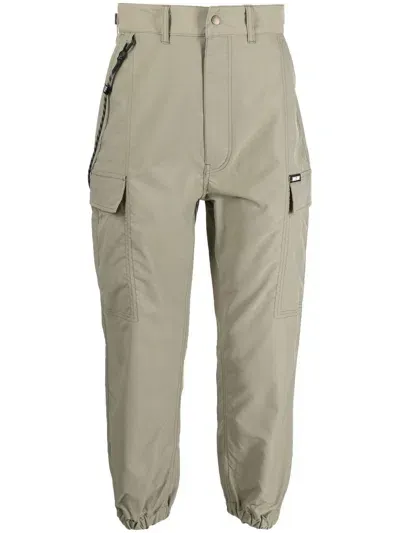 Izzue Elasticated-cuff Cargo Trousers In Green