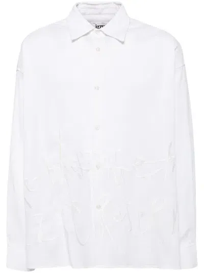 Izzue Embroidered Shirt In White