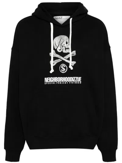 Izzue Graphic Print Hoodie In Black