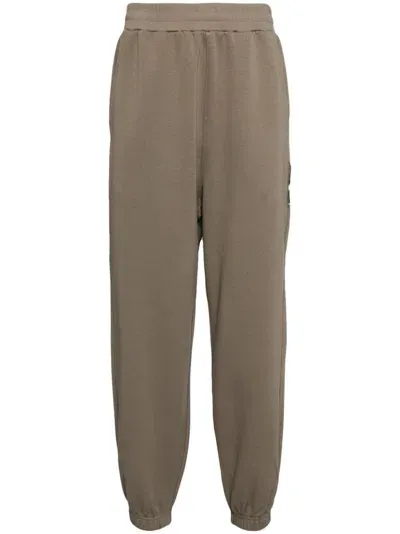 Izzue Logo-patched Track Pants In Brown